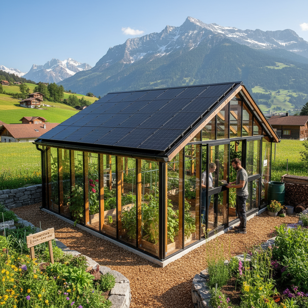 Solaranlage auf Schweizer Hausdach