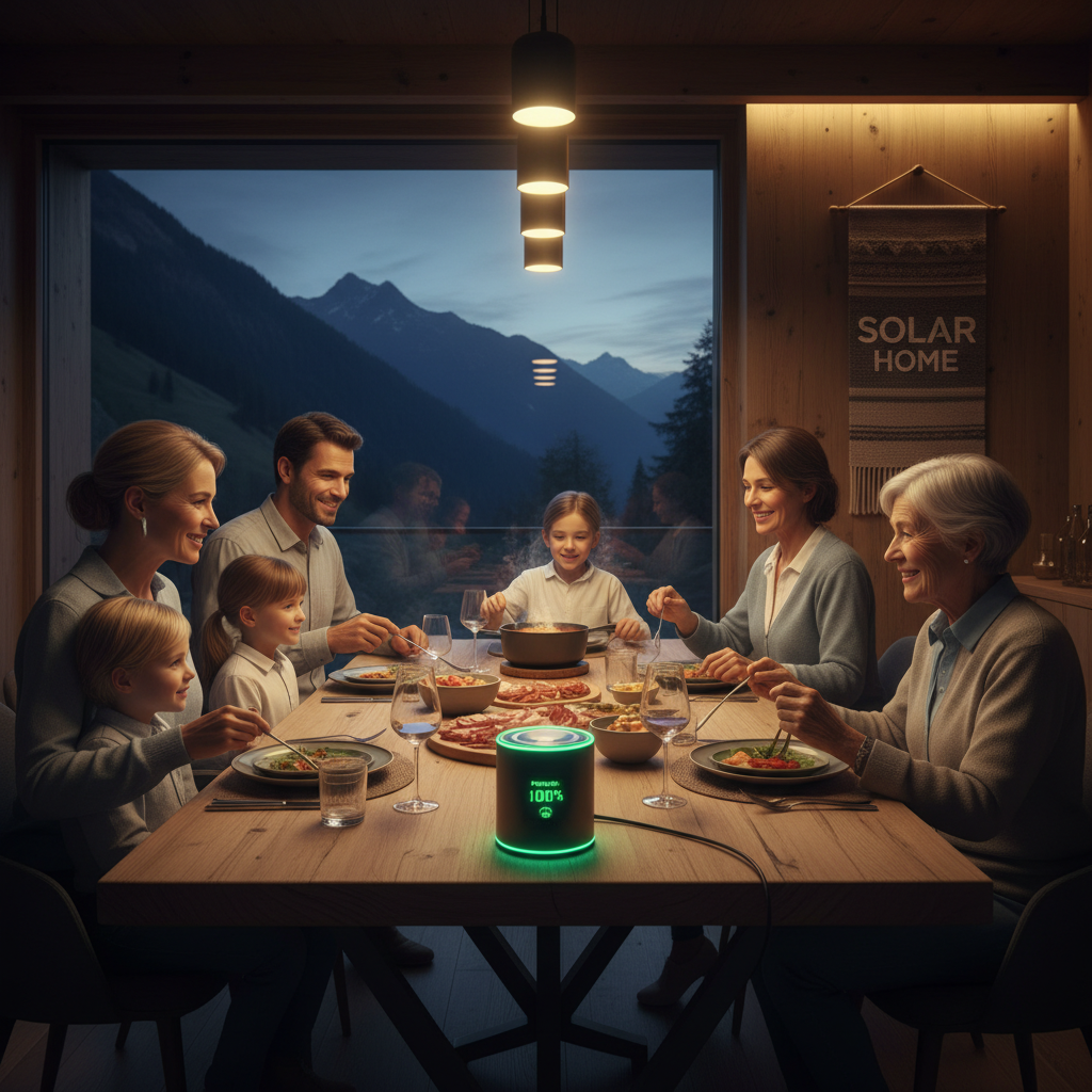 Solarpanels auf Einfamilienhaus in der Schweiz