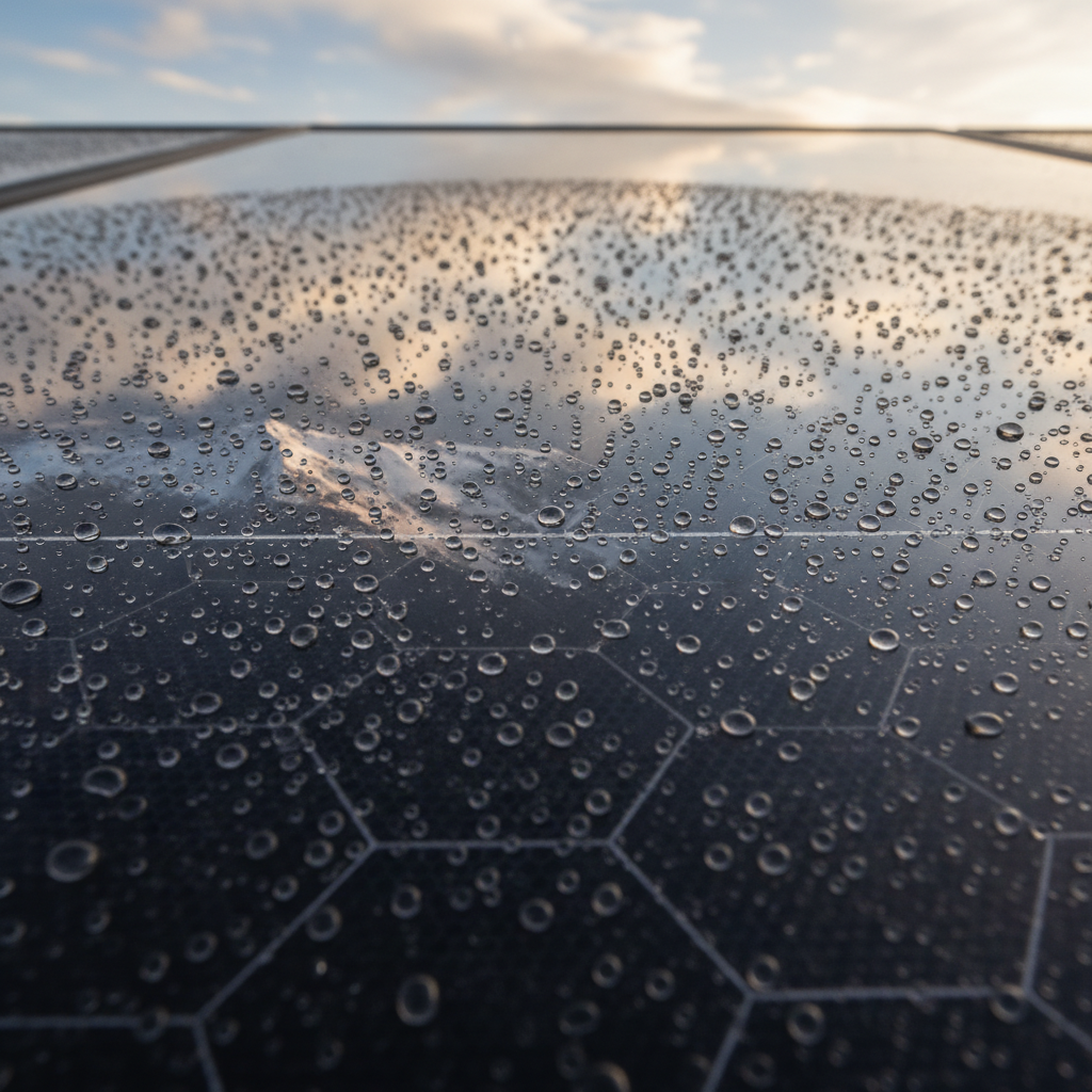 Photovoltaik-Module bei Sonnenschein